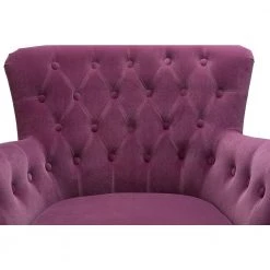 Isabella Purple Tufted Accent Chair by JAYDEN CREATION -JAYDEN CREATION Sales purple jayden creation accent chairs hm1126 purple 4f 1000