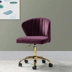 Ilia Purple Swivel Task Chair by JAYDEN CREATION -JAYDEN CREATION Sales purple jayden creation task chairs ofm0051 purple 31 1000