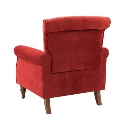 Aegina Red Armchair with Nailhead Trim (Set of 2) by JAYDEN CREATION -JAYDEN CREATION Sales red jayden creation accent chairs chm0528 red s2 c3 1000