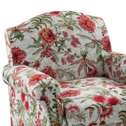 Gianluigi Red Armchair with Nailhead Trims by JAYDEN CREATION -JAYDEN CREATION Sales red jayden creation accent chairs chwh0578 red 44 1000