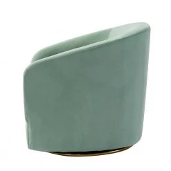 Estefan Sage Comfy Swivel Barrel Chair with Metal Base by JAYDEN CREATION -JAYDEN CREATION Sales sage jayden creation accent chairs chm0240 sage e1 1000