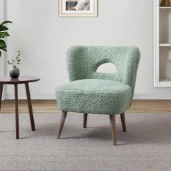 Hiberus Sage Side Chair with Solid Wood Legs by JAYDEN CREATION 19 Hiberus Sage Side Chair with Solid Wood Legs by JAYDEN CREATION -JAYDEN CREATION Sales sage jayden creation accent chairs chs0502 sage 31 1000