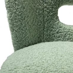 Mini Sage Vegan Lambskin Sherpa Upholstery Barrel Chair (Set of 2) by JAYDEN CREATION -JAYDEN CREATION Sales sage jayden creation accent chairs hm0004 sage s2 44 1000