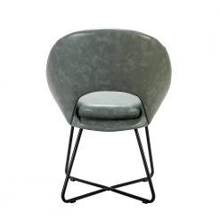 Marla Sage Dining Chair with Cross-Shaped Metal Base by JAYDEN CREATION -JAYDEN CREATION Sales sage jayden creation dining chairs dcm0306 sage 66 1000