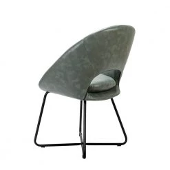 Marla Sage Dining Chair with Cross-Shaped Metal Base by JAYDEN CREATION -JAYDEN CREATION Sales sage jayden creation dining chairs dcm0306 sage c3 1000