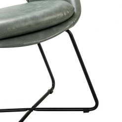 Marla Sage Dining Chair with Cross-Shaped Metal Base by JAYDEN CREATION -JAYDEN CREATION Sales sage jayden creation dining chairs dcm0306 sage fa 1000