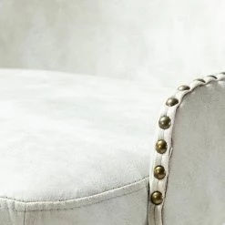 Ecbatana Silver Upholstery Swivel Task Chair with Nailhead Trim by JAYDEN CREATION 16 Ecbatana Silver Upholstery Swivel Task Chair with Nailhead Trim by JAYDEN CREATION -JAYDEN CREATION Sales silver jayden creation task chairs hofmsy0117 silver 44 1000