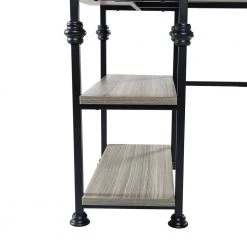 Fermin 60 in. W Smoke Writing Desk with Black Base by JAYDEN CREATION -JAYDEN CREATION Sales smoke jayden creation writing desks dkjnf0061 smoke 1f 1000