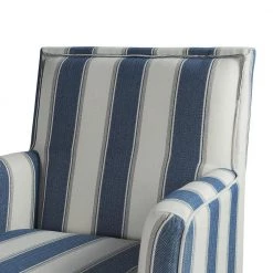 Filton Black Leg Stripe Comfy Arm Chair (Set of 2) by JAYDEN CREATION -JAYDEN CREATION Sales stripe jayden creation accent chairs chhy0034 stripe s2 1f 1000