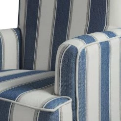 Filton Black Leg Stripe Comfy Arm Chair (Set of 2) by JAYDEN CREATION -JAYDEN CREATION Sales stripe jayden creation accent chairs chhy0034 stripe s2 44 1000