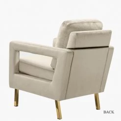 Anika Tan Gold Legs Armchair by JAYDEN CREATION -JAYDEN CREATION Sales tan jayden creation accent chairs chm0014 tan c3 1000