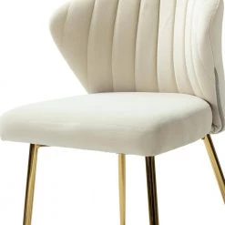 Milia Golden Legs Tan Tufted Dining Side Chair (Set of 2) by JAYDEN CREATION 14 Milia Golden Legs Tan Tufted Dining Side Chair (Set of 2) by JAYDEN CREATION -JAYDEN CREATION Sales tan jayden creation dining chairs chm0011 s2 tan 4f 1000