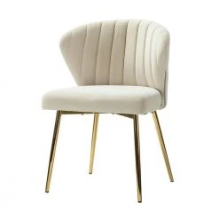 Olinto Tan Side Chair with Metal Legs Set of 4 by JAYDEN CREATION -JAYDEN CREATION Sales tan jayden creation dining chairs dsdc0002 tan 1f 1000