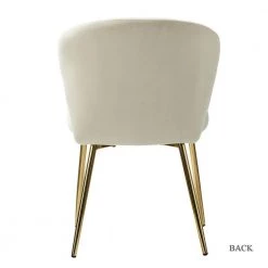 Olinto Tan Side Chair with Metal Legs Set of 4 by JAYDEN CREATION -JAYDEN CREATION Sales tan jayden creation dining chairs dsdc0002 tan 66 1000