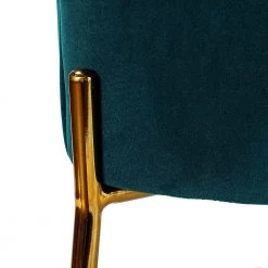 Nora Teal Gold Metal Leg Velvet Accent Chair by JAYDEN CREATION -JAYDEN CREATION Sales teal jayden creation accent chairs chm6154a teal 44 1000