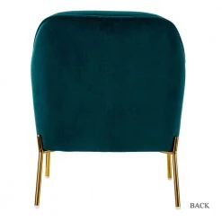 Nora Teal Gold Metal Leg Velvet Accent Chair by JAYDEN CREATION -JAYDEN CREATION Sales teal jayden creation accent chairs chm6154a teal 66 1000