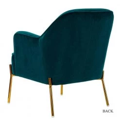 Nora Teal Gold Metal Leg Velvet Accent Chair by JAYDEN CREATION -JAYDEN CREATION Sales teal jayden creation accent chairs chm6154a teal c3 1000