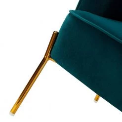 Nora Teal Gold Metal Leg Velvet Accent Chair by JAYDEN CREATION -JAYDEN CREATION Sales teal jayden creation accent chairs chm6154a teal fa 1000