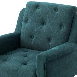 Oechalia Teal Armchair with Button-tufted by JAYDEN CREATION -JAYDEN CREATION Sales teal jayden creation accent chairs chwh0526 teal 1f 1000