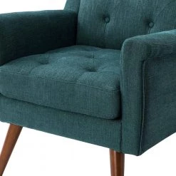Oechalia Teal Armchair with Button-tufted by JAYDEN CREATION -JAYDEN CREATION Sales teal jayden creation accent chairs chwh0526 teal 4f 1000