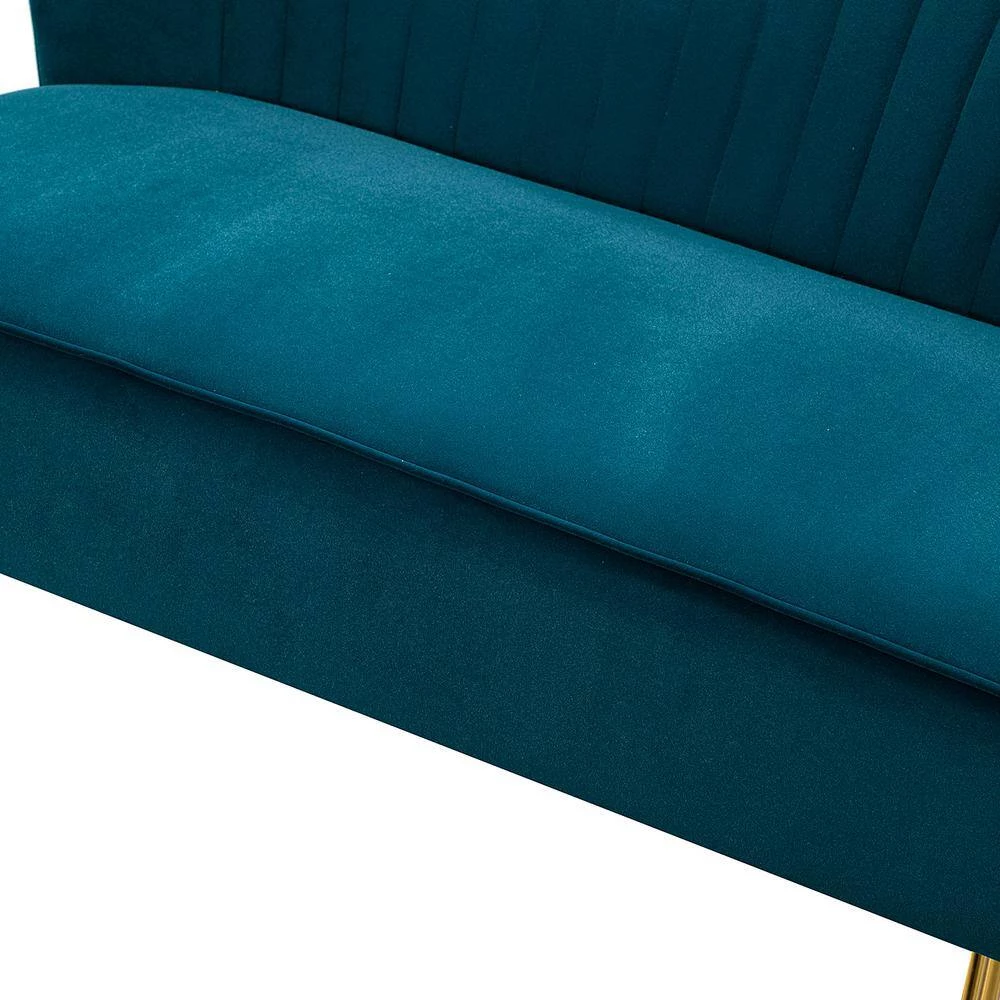 Alonzo 45 in. 3-Piece Teal Living Room Set with Tufted Back Design by JAYDEN CREATION 5 Alonzo 45 in. 3-Piece Teal Living Room Set with Tufted Back Design by JAYDEN CREATION - Image 5