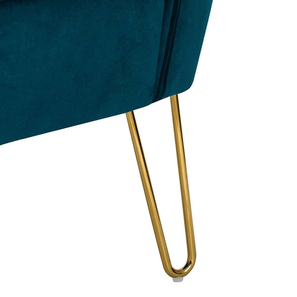 Alonzo 45 in. 3-Piece Teal Living Room Set with Tufted Back Design by JAYDEN CREATION 8 Alonzo 45 in. 3-Piece Teal Living Room Set with Tufted Back Design by JAYDEN CREATION - Image 8