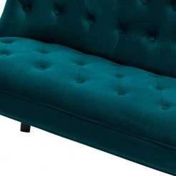 Niccolo 47 in. Teal Loveseat with Cabriole Legs by JAYDEN CREATION -JAYDEN CREATION Sales teal jayden creation loveseats sfs0422 teal 44 1000