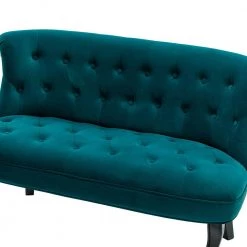 Niccolo 47 in. Teal Loveseat with Cabriole Legs by JAYDEN CREATION -JAYDEN CREATION Sales teal jayden creation loveseats sfs0422 teal 4f 1000