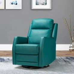 Coral Teal Swivel Recliner by JAYDEN CREATION -JAYDEN CREATION Sales teal jayden creation recliners knm546 teal 31 1000