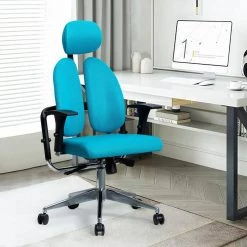 Deir Teal Ergonomic Task Chair for Living Room and Office Room by JAYDEN CREATION -JAYDEN CREATION Sales teal jayden creation task chairs hofdk0255 teal 31 1000
