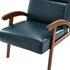 Eileithyia Turquoise ArmChair with Solid Wood Legs by JAYDEN CREATION -JAYDEN CREATION Sales turquoise jayden creation accent chairs chaf0460 turquoise 4f 1000