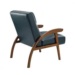 Eileithyia Turquoise ArmChair with Solid Wood Legs by JAYDEN CREATION -JAYDEN CREATION Sales turquoise jayden creation accent chairs chaf0460 turquoise c3 1000