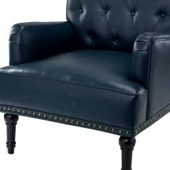 Venere Turquoise Armchair with Turned Legs by JAYDEN CREATION -JAYDEN CREATION Sales turquoise jayden creation accent chairs chm0435 turquoise 1f 1000