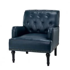 Venere Turquoise Armchair with Turned Legs by JAYDEN CREATION