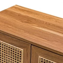 Salayar Walnut 2-Door Accent Cabinet with Rattan by JAYDEN CREATION -JAYDEN CREATION Sales walnut jayden creation accent cabinets hscls00377 walnut 1f 1000