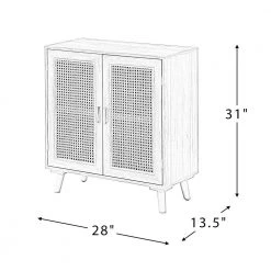 Salayar Walnut 2-Door Accent Cabinet with Rattan by JAYDEN CREATION -JAYDEN CREATION Sales walnut jayden creation accent cabinets hscls00377 walnut 76 1000