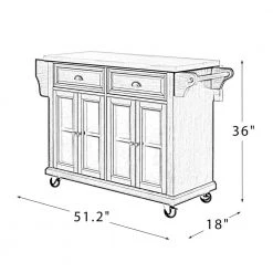Lycurgus 51.2'' Wide Rolling Walnut Kitchen Island with Solid Wood Top by JAYDEN CREATION 20 Lycurgus 51.2'' Wide Rolling Walnut Kitchen Island with Solid Wood Top by JAYDEN CREATION -JAYDEN CREATION Sales walnut jayden creation accent cabinets kiyj0523 walnut 76 1000
