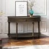 Strophades Walnut 46'' Console Table With Drawer by JAYDEN CREATION