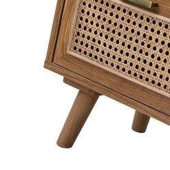 Yvonne 6-Drawer 28 in. W x 13.5 in. D x 30 in. H Walnut Double Dresser with Rattan Design by JAYDEN CREATION -JAYDEN CREATION Sales walnut jayden creation dressers hscls0395 walnut fa 1000