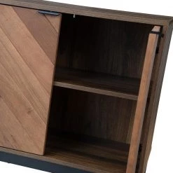 Tahun Walnut 55 in.Wide 4 Door Sideboard with Metal Legs by JAYDEN CREATION -JAYDEN CREATION Sales walnut jayden creation sideboards buffet tables scbsd0548 walnut 1f 1000