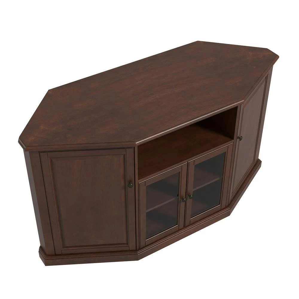 Perrhaebia Walnut TV Stand for TVs up to 65 in. with Shelf by JAYDEN CREATION 5 Perrhaebia Walnut TV Stand for TVs up to 65 in. with Shelf by JAYDEN CREATION - Image 5