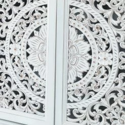 Herculaneum White 32 in. Tall 2-Door Accent Cabinet with Floral Design by JAYDEN CREATION -JAYDEN CREATION Sales white jayden creation accent cabinets hscls0494 white 4f 1000