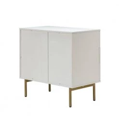 Datang 30 in. Tall 3-Drawer White Bachelor’s Chest with Metal Legs by JAYDEN CREATION -JAYDEN CREATION Sales white jayden creation chest of drawers scbsd0550 white c3 1000