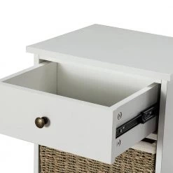 Rana 15.7 in. W x 13 in. D x 31.8 in. H 4- Drawer White Accent Chest with Bracket Legs by JAYDEN CREATION -JAYDEN CREATION Sales white jayden creation chest of drawers sccl0360 white 1f 1000