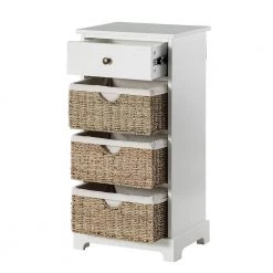 Rana 15.7 in. W x 13 in. D x 31.8 in. H 4- Drawer White Accent Chest with Bracket Legs by JAYDEN CREATION -JAYDEN CREATION Sales white jayden creation chest of drawers sccl0360 white 44 1000