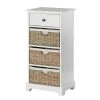 Rana 15.7 in. W x 13 in. D x 31.8 in. H 4- Drawer White Accent Chest with Bracket Legs by JAYDEN CREATION
