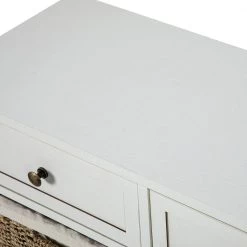 Fallah 6-Drawer White Accent Chest with Bracket legs by JAYDEN CREATION -JAYDEN CREATION Sales white jayden creation chest of drawers sccl0361 white 44 1000