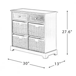 Fallah 6-Drawer White Accent Chest with Bracket legs by JAYDEN CREATION -JAYDEN CREATION Sales white jayden creation chest of drawers sccl0361 white 76 1000