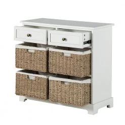 Fallah 6-Drawer White Accent Chest with Bracket legs by JAYDEN CREATION -JAYDEN CREATION Sales white jayden creation chest of drawers sccl0361 white c3 1000
