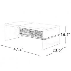 Blackwater White Coffee Table for Living Room by JAYDEN CREATION 20 Blackwater White Coffee Table for Living Room by JAYDEN CREATION -JAYDEN CREATION Sales white jayden creation coffee tables ctbsd0368 white 76 1000